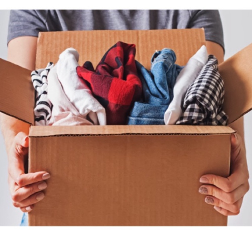 5 pc USED Assorted Clothing Bundle Mystery Box adult/kids clothes, great deal!
